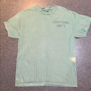 Threadless Everything Hurts Mint Tee